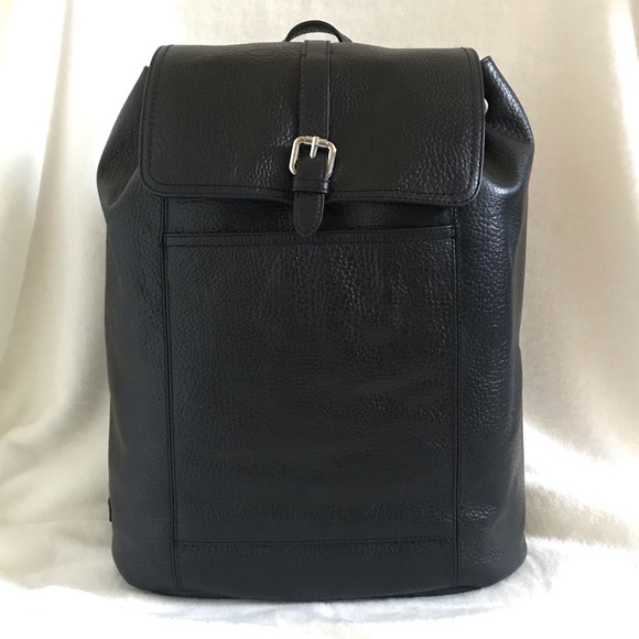 Cole Haan Other - 🎉HP🎉Cole Haan Genuine Leather Flap Men’sBackpack